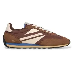 Pepe Jeans für Herren. PMS400043 Sneaker Jason Brand braun (42), Stoff, Wohnung, Schnürsenkel, Lässig