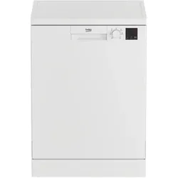 Beko DVN06430W, Geschirrspüler Freistehend, Weiss, Schwarz
