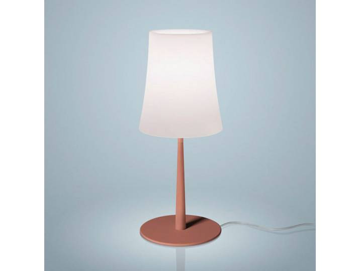 Birdie Easy Tischleuchte Red - Foscarini - Wohnzimmer - Design - Metall - Mit Schirm