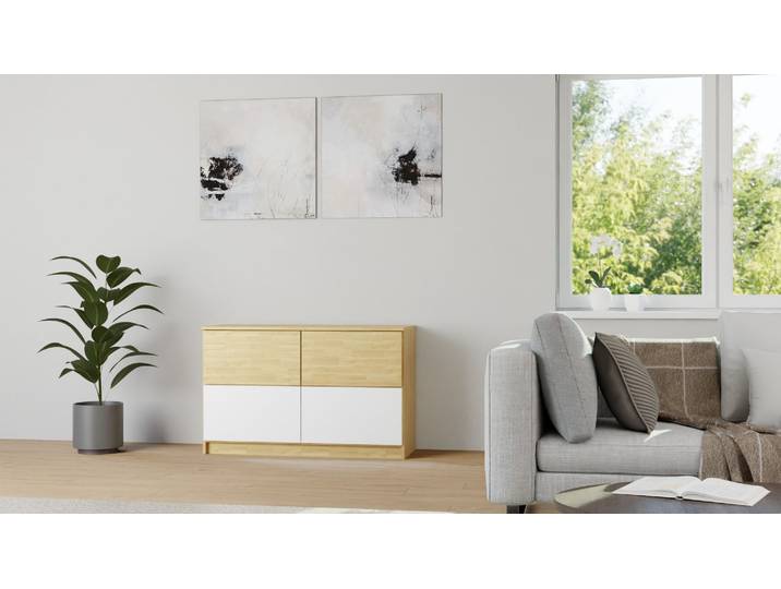 Moderne Schubladenkommode Esche Natur geölt