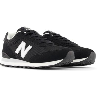 Sneaker NEW BALANCE "ML 515", Herren, Gr. 40,5, schwarz, Leder, Textil, Schuhe Sneaker
