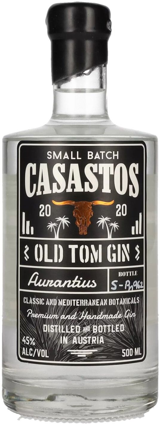 CASASTOS Old Tom Gin Small Batch Aurantius 45% Vol. 0,5l