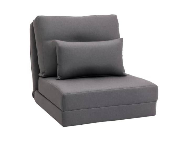 HOMCOM 2 in 1 Schlafsessel Klappbar Bettfunktion 60x80x56 cm Dunkelgrau