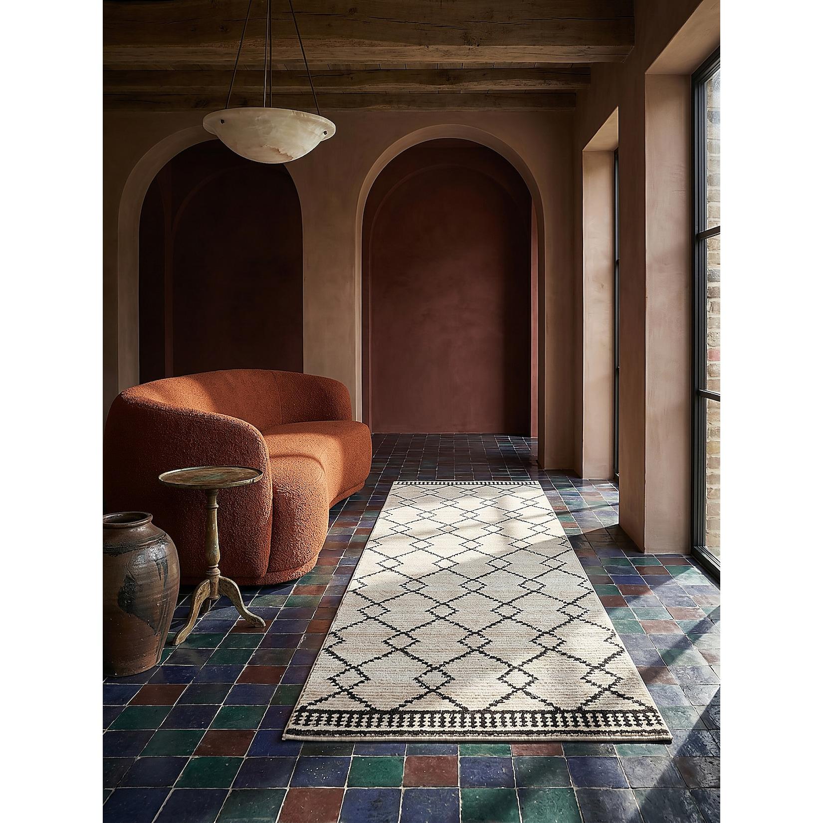 Läufer Berber Monochrom 80 x 230 cm - PERRAN Kadima Design