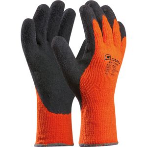 Gebol Arbeitshandschuhe Winter Grip, 709281, Latex-Beschichtung, orange, Größe 8 / M