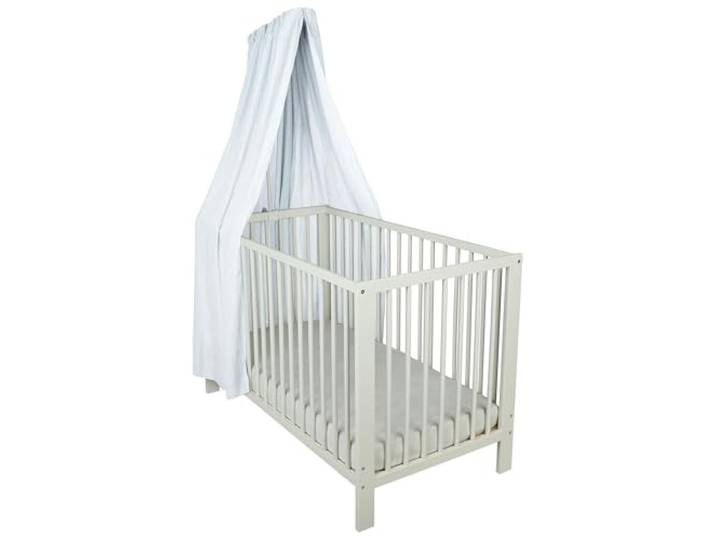 Sterntaler Betthimmel, luftiger Gaze-Stoff, Leichter Baby-Betthimmel für Kinderbett, dekorativ und atmungsaktiv, 160×300×0,5 cm, weiß