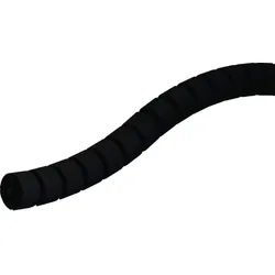 Hager RK19005 Rundkette starr/flexibel 2 Kammern aus PP d=70mm ausgezogene L=1m tiefschwarz