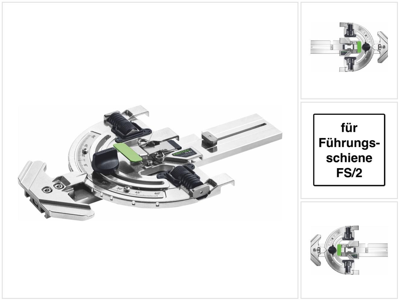 Festool FS-WA hoekgeleider voor geleiderail FS/2 voor 60 graden zaagsnede