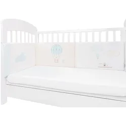 Kikkaboo Nestchen my Home Babybett 140 x 70 cm Bettumrandung 210 cm Baumwolle hellblau
