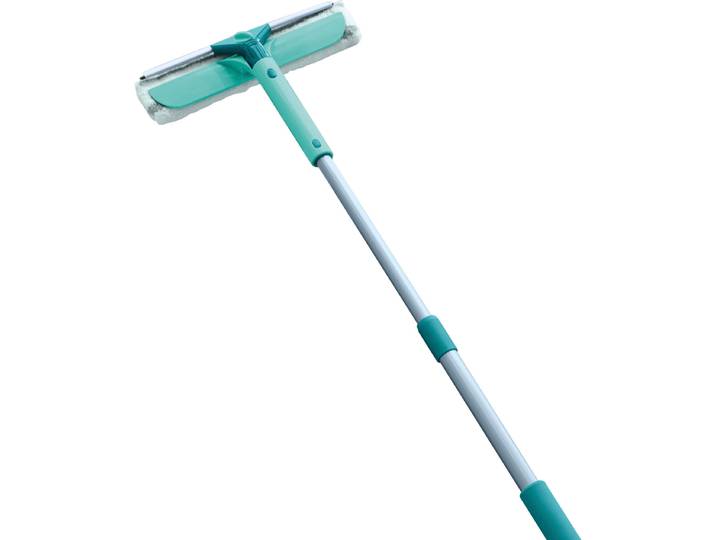 Fensterreiniger LEIFHEIT Classic Window Cleaner Telescope 155 , blau (türkis), B:12cm H:121cm T:29cm, Fensterreiniger, Fensterreiniger, 3in1, Topseller