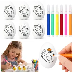 Styropor-Ostereier zum Bemalen Marker Marker Henne 6 Stk