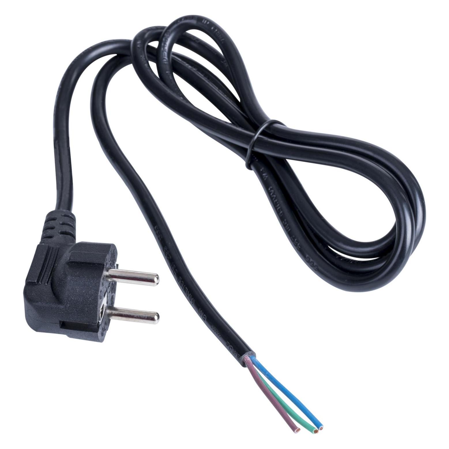 Akyga Strom Adapterkabel (1x Schutzkontakt-Stecker - 1x offene Kabelenden) 1.50 (1.50 m) (AK-OT-01C)