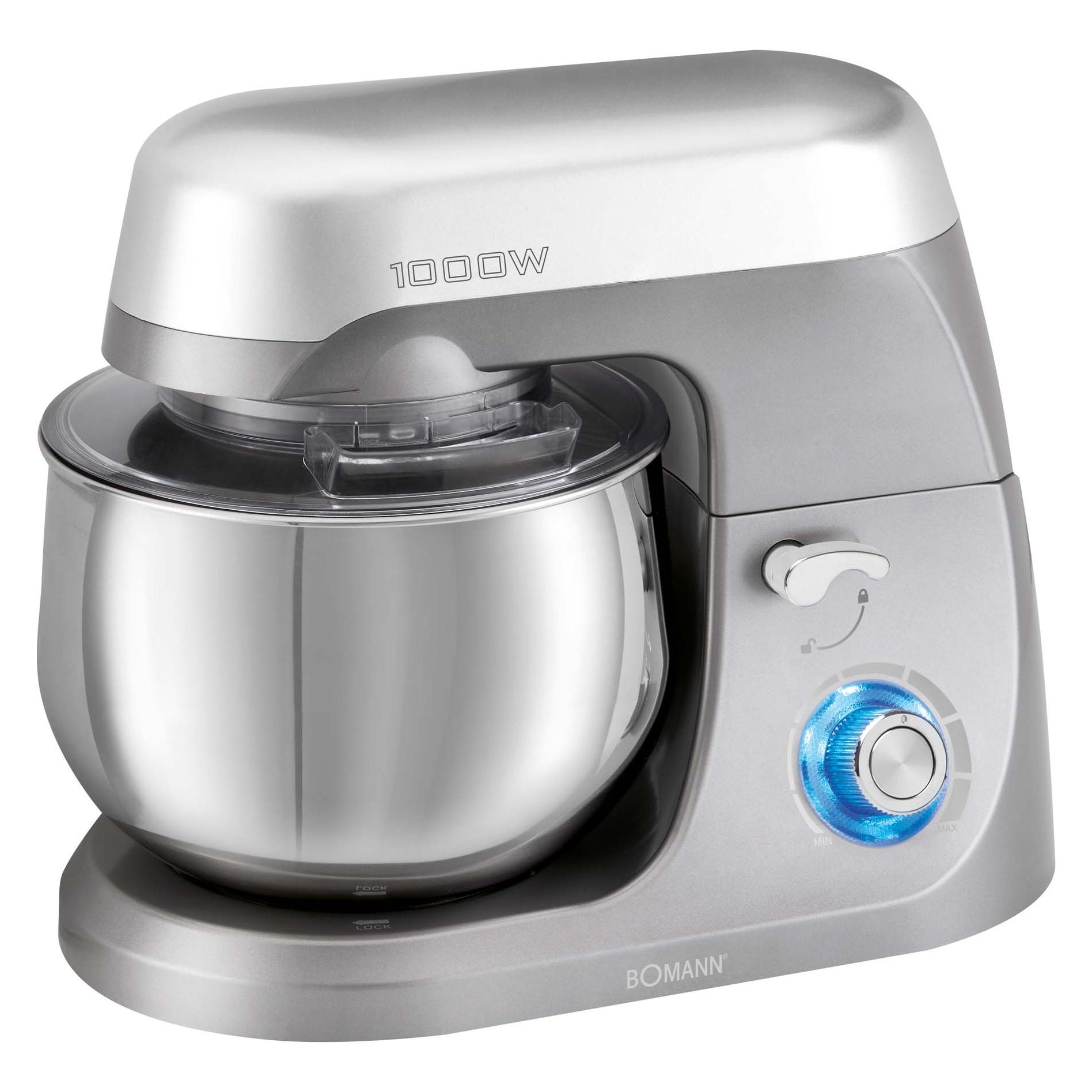 Bomann Küchenmaschine KM 6009 CB titan (5 l, 1000 W) (660091)