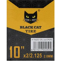 Premium Kamera 2.0mm Dicke 10x2/2,125 Ventil 90x90 Grad Black cat