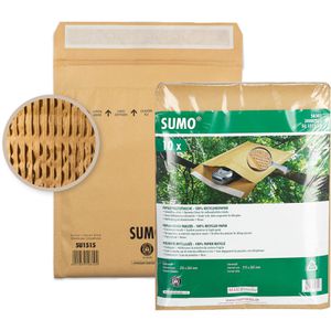 Sumo Polsterversandtaschen Typ E, für Format A5, 215 x 265mm Innenmaß, braun, haftklebend, 10 Stück