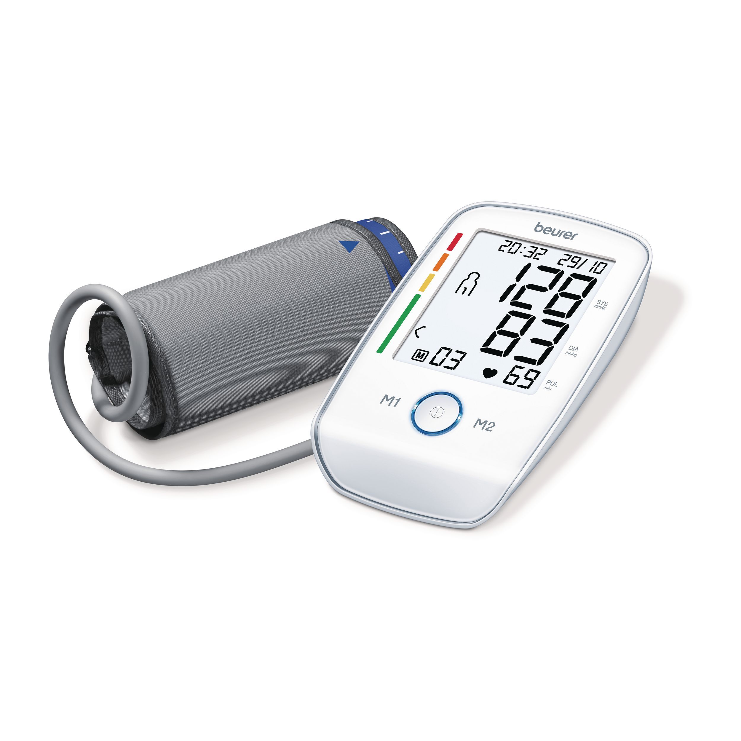 Beurer BM45 Oberarm-Blutdruckmessgerät 2x60 Speicherplätze XL-Display 65806