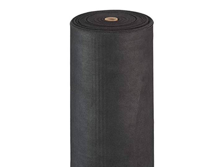 Relaxdays paillage Anti-Mauvaises Herbes 50m Bâche tissée Toile 50g/m² géotextile\, Résiste UV\, antidéchirure\, Noir