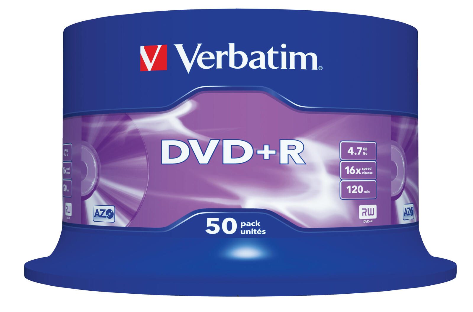 Verbatim DVD+R 4,7GB 16x 50er Spindel 43550