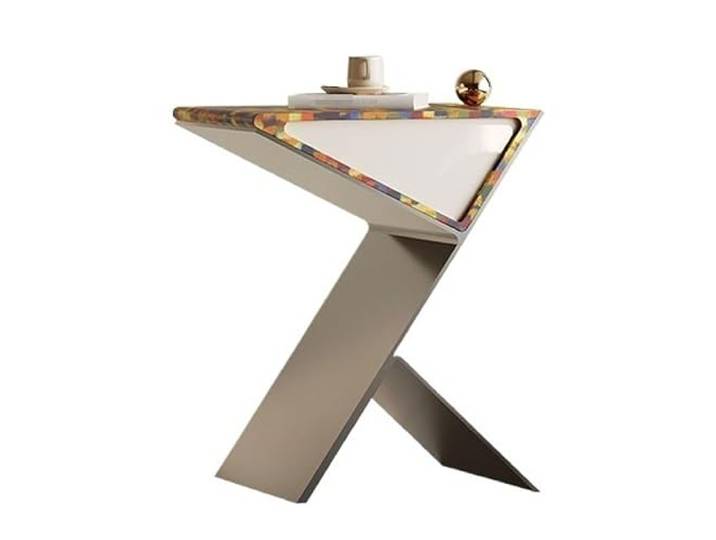 YCCHAH Sofatisch Kleine Tee Tisch Metall Seite Wohnzimmer Kreative Licht Luxus Kunst Sofa Wohnzimmer-Beistelltisch