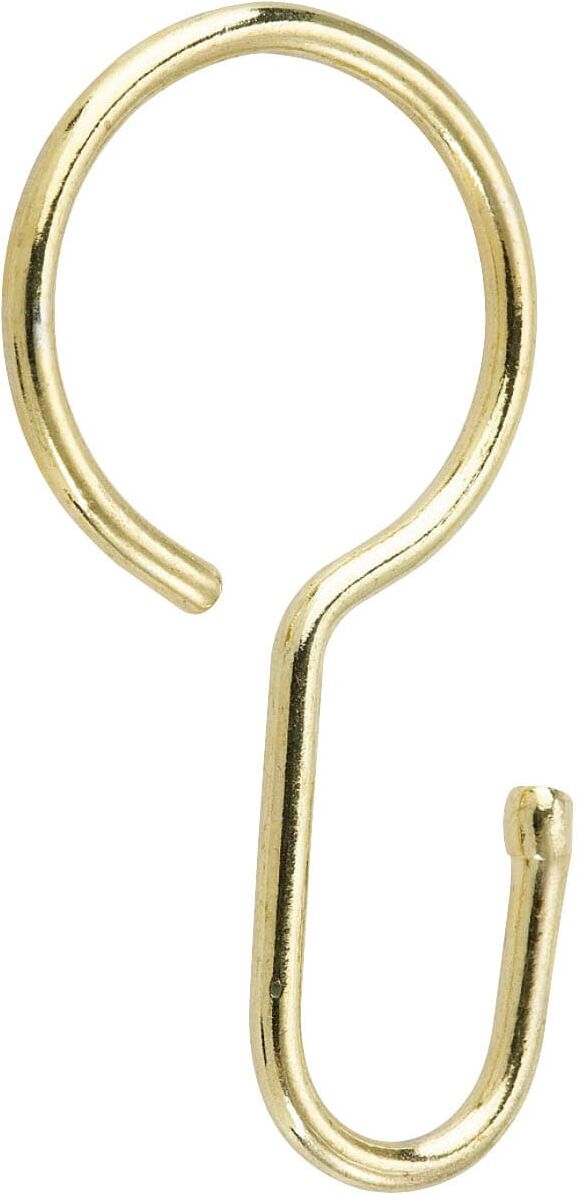 Gardinenhaken GARESA "Gardinenhaken für Strang/Seilgarnitur" Gr. 1, grau (messingfarben), Ø:2cm, Gardinenbefestigungen, Gardinenhaken, Gardinenhaken, Seilgarnitur
