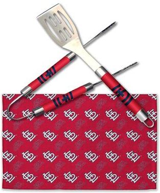 MLB St. Louis Cardinals 3-Piece BBQ Utensil Set 17.25 6 11 x 18 Inches