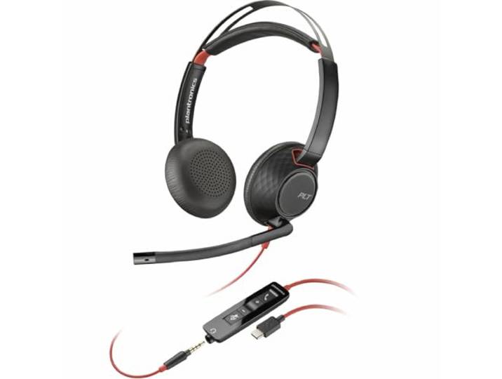 HP Poly Blackwire C5220 USB-C en 3,5 mm stereo