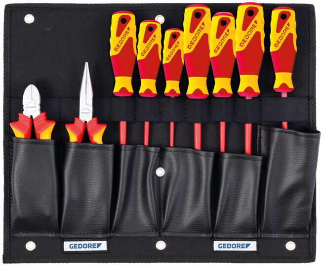 Carte d'outils Gedore avec assortiment de pinces / tournevis VDE (2836203)