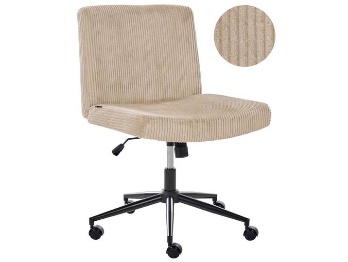 SCHREIBTISCHSTUHL Cord Beige Geddes