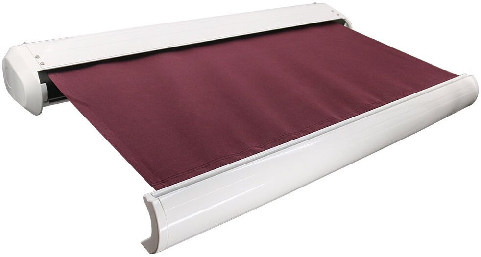 Dakota Fields Full Cassette Electric Retractable Patio Awning Wine Red 350cm W x 250cm D