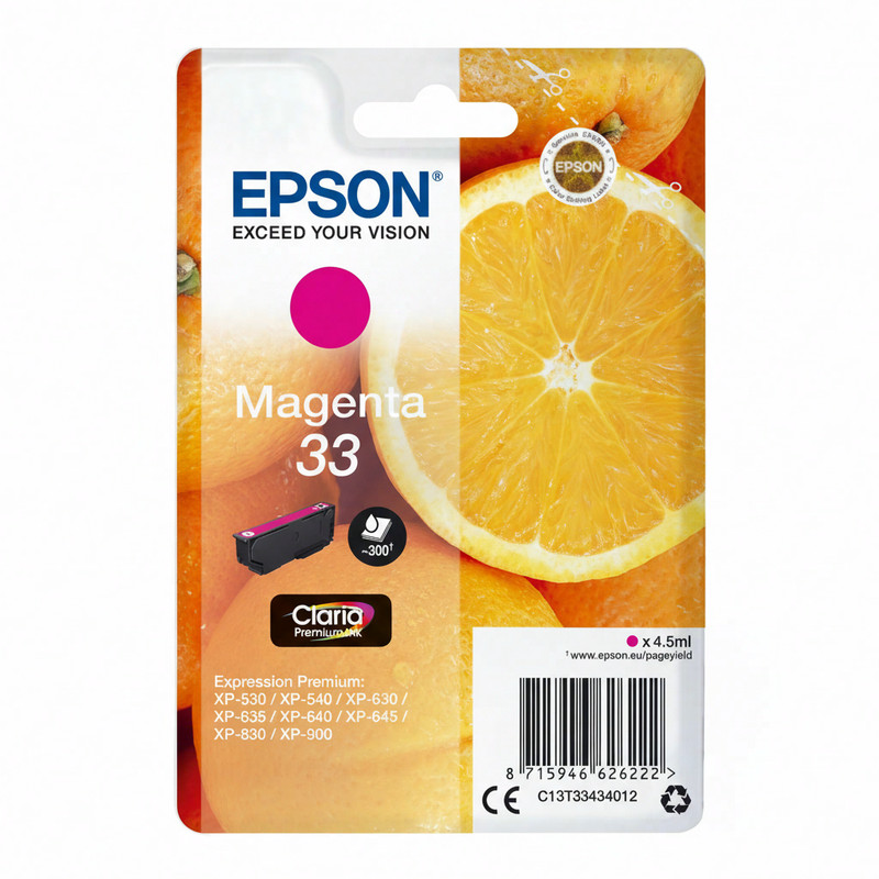 Epson Claria Premium magenta inkt, Singlepack Oranges