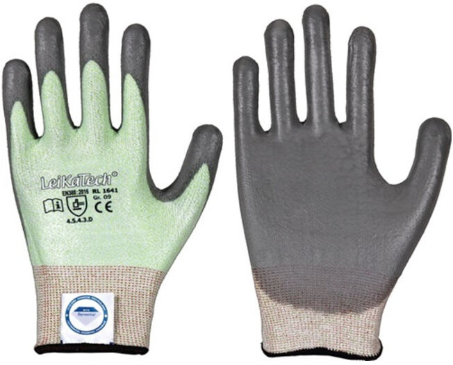 Gants de protection contre les coupures LeiKaTech® 1641 taille 9 vert/gris fibre ; Richard Leipold (1641-9)