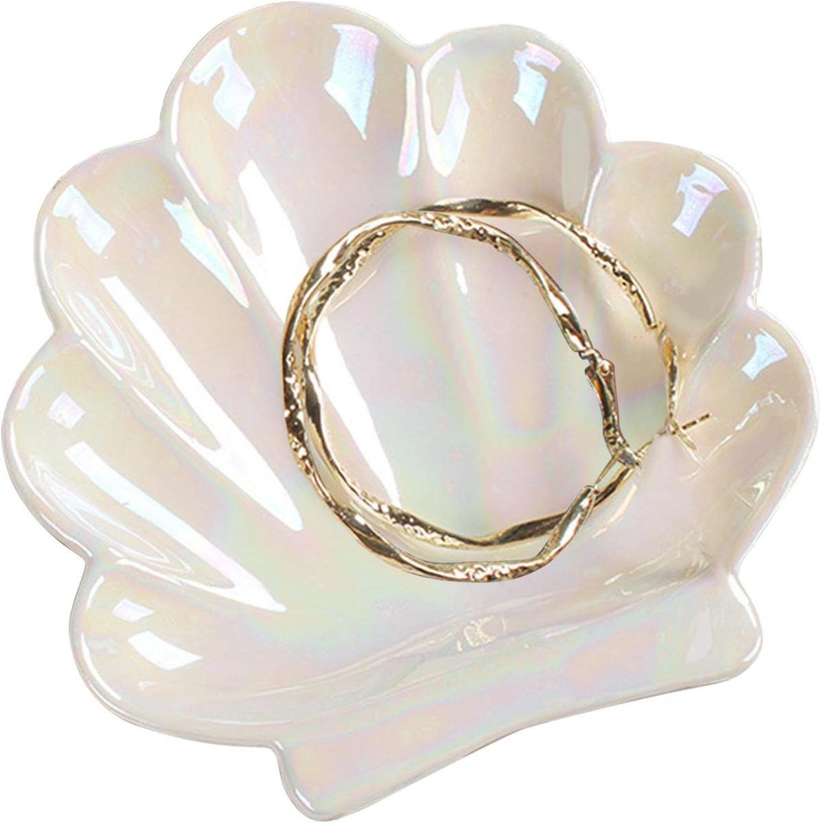Keramische Shell Sieradenschaal voor Decoratie en Opbergen