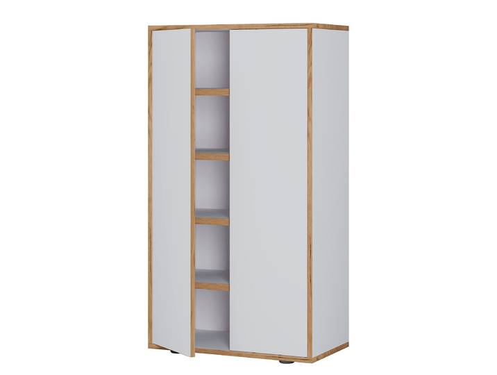 Commode à chaussures 60cm Blanc/Blanc