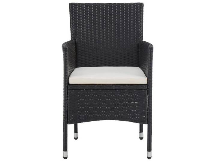BESTLIFE Chaises de jardin lot de 2 Résine tressée Noir avec manuel de montage（45143782）VIDAXL