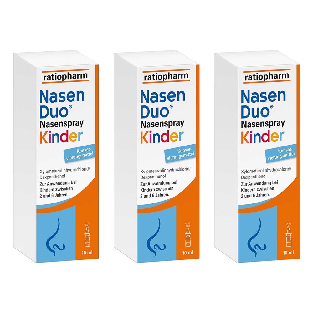 ratiopharm GmbH Nasenduo Nasenspray Kinder 08101634