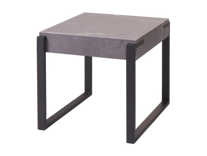 Jamb Beistelltisch quadratisch Grau, Holz, Quadratisch, 50x51x54 cm, Wohnzimmer, Wohnzimmertische, Beistelltisch