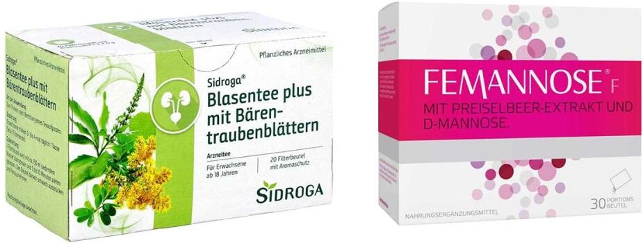 Sidroga Blasentee Plus mit Bärentraubenblättern + Femannose F Gr 1Set