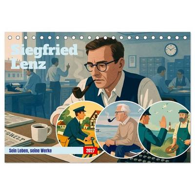 Siegfried Lenz (Tischkalender 2027 DIN A5 quer), CALVENDO Monatskalender