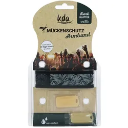 MÜCKENSCHUTZ Armband Blätter grau 1 St