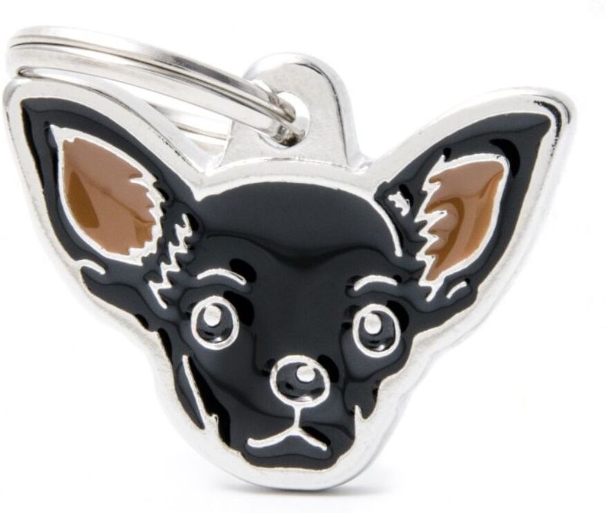 MyFamily Medaglietta per Cani Personalizzabile Chihuahua Nero Friends