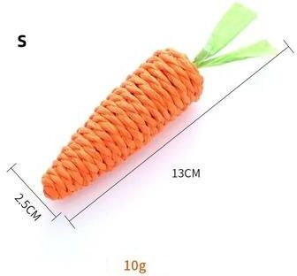 Uplift Treasures Carrot Cat Teething Stick Toy s