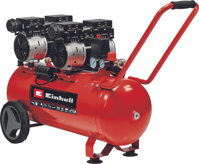 EINHELL Kompressor mit Luftkammer 50l, ölfrei leise TE-AC 50, 4020620