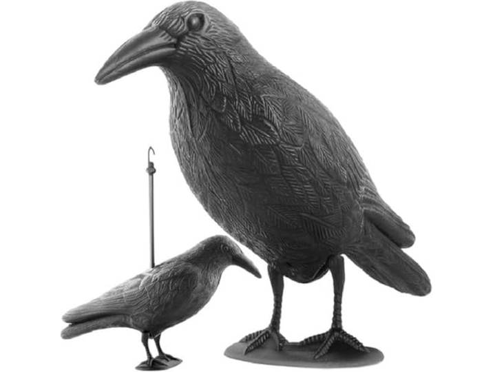 ISO TRADE Duivenafweer 40 cm kraai raaf kunststof zwart 783