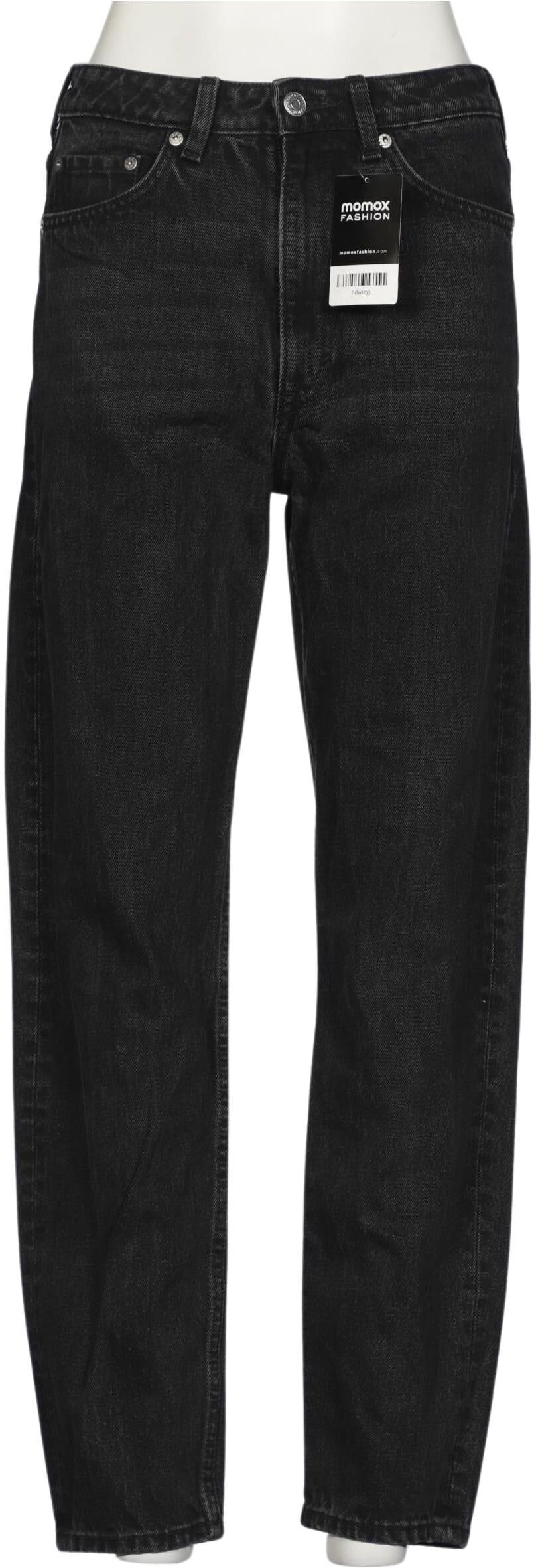 Weekday Damen Jeans, Schwarz, Gr. W27, Baumwolle - Second Hand