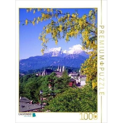 CALVENDO Puzzle Blick auf Berchtesgaden mit Watzmann | 1000 Teile Lege-Größe 64x48cm Foto-Puzzle für glückliche Stunden