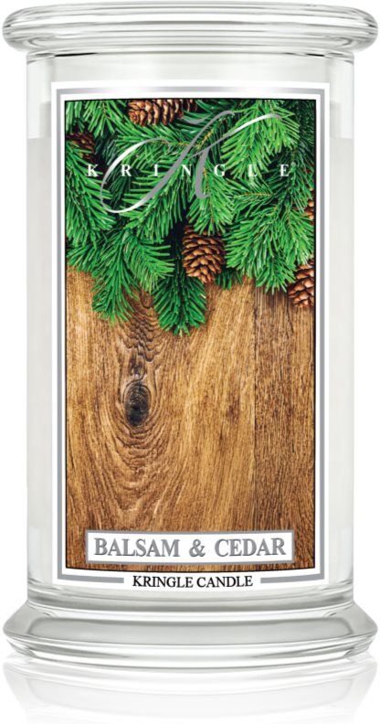 Kringle Candle Classic Balsam & Cedar bougie parfumée 623 g