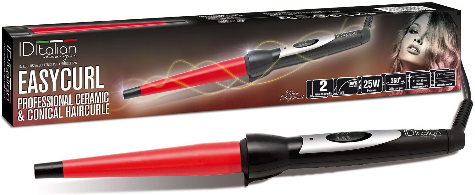 Italian Design Easy Curl Locktång   röd