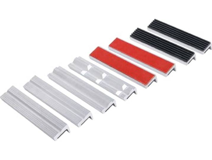 BGS 8442-2 Jeu de mors de protection pour étau aluminium 150 mm 8 pièces