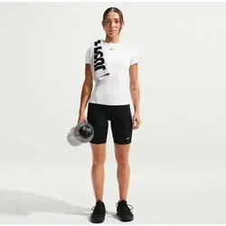 NIKE Damen Shirt ONE FITTED, Größe M in Weiß Weiß