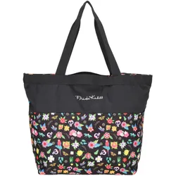 Frida Kahlo Strandtasche 62213 schwarz + blumen - 39